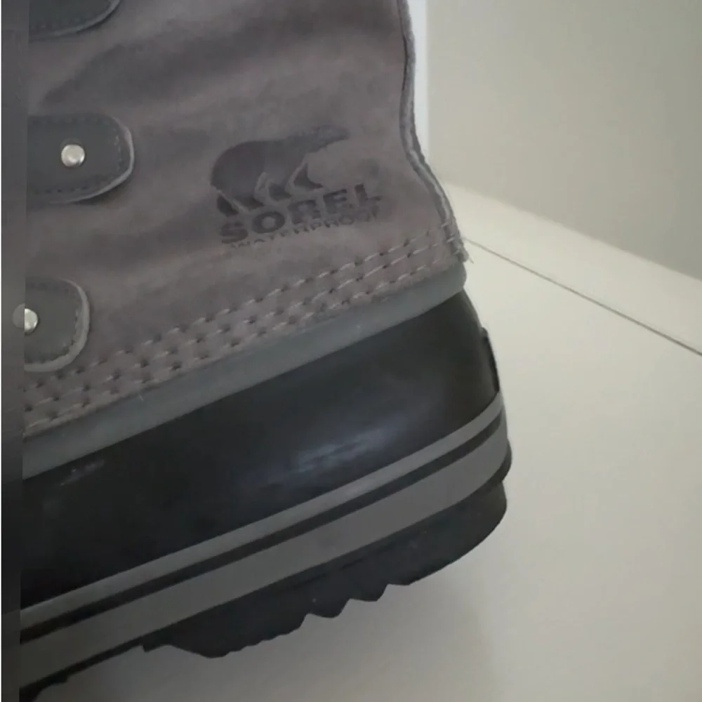 Sorel Joan of Arc Faux Fur Lined Winter Boots Gray size 9 - Picture 8 of 9